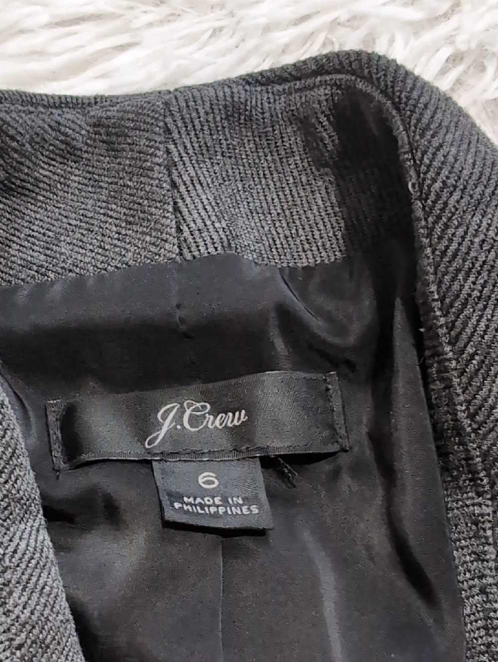J. Crew Grey Going-Out Stretch Twill Blazer Size 6 - Picture 12 of 15
